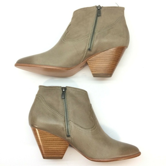 FRYE Women's Reina Leather Ankle Booties Size 10 - Picture 5 of 8